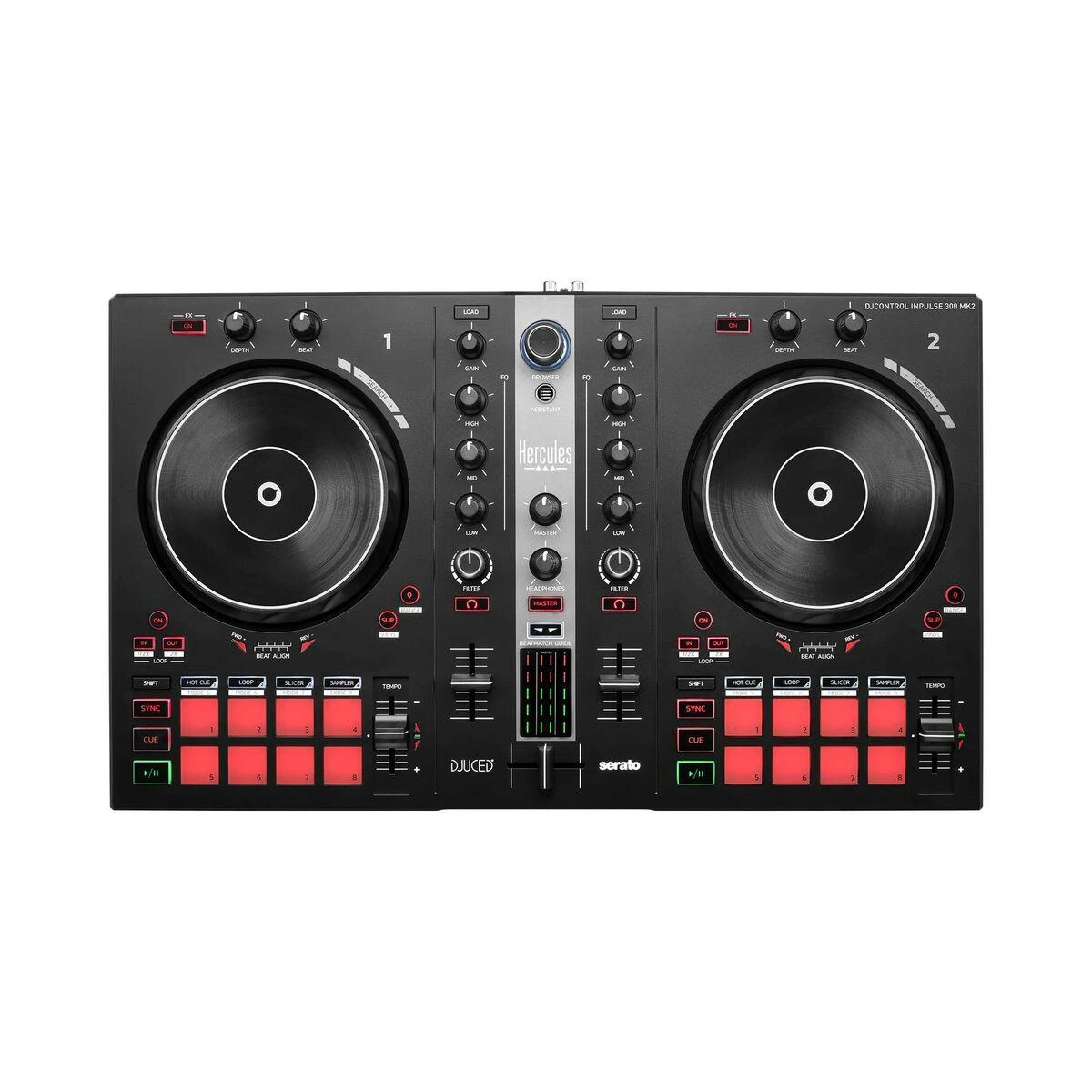 Hercules | DJControl Inpulse 300 MK2 | Garsiakalbiai | USB jungtis
