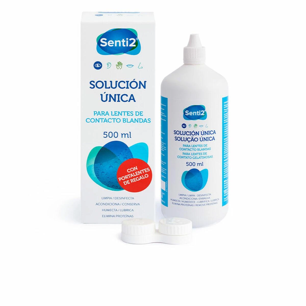 Valymo skystis Senti2 Única 500 ml Hialurono rūgštis Vandeninis tirpalas
