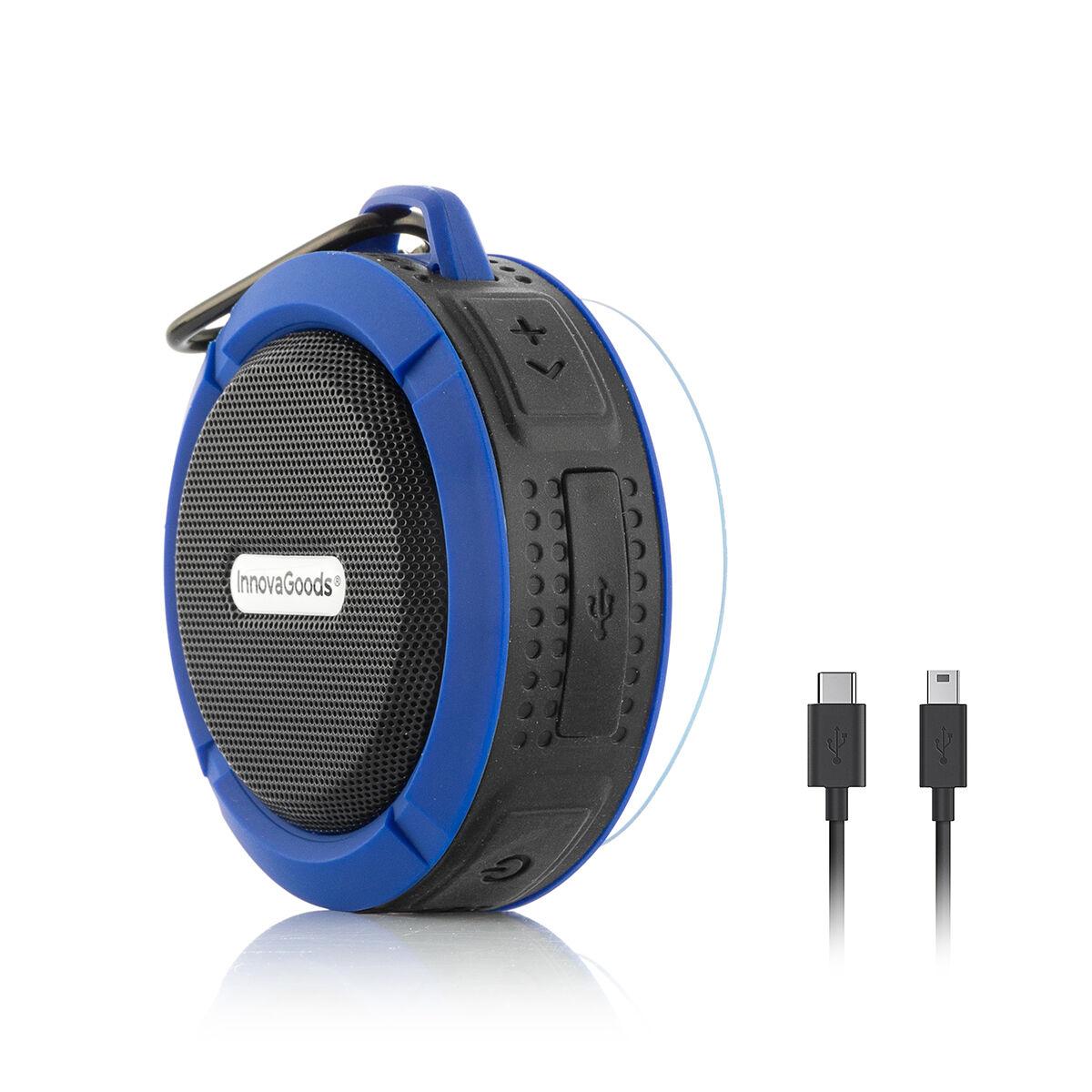 Vandeniui atsparus nešiojamas belaidis garsiakalbis DropSound InnovaGoods