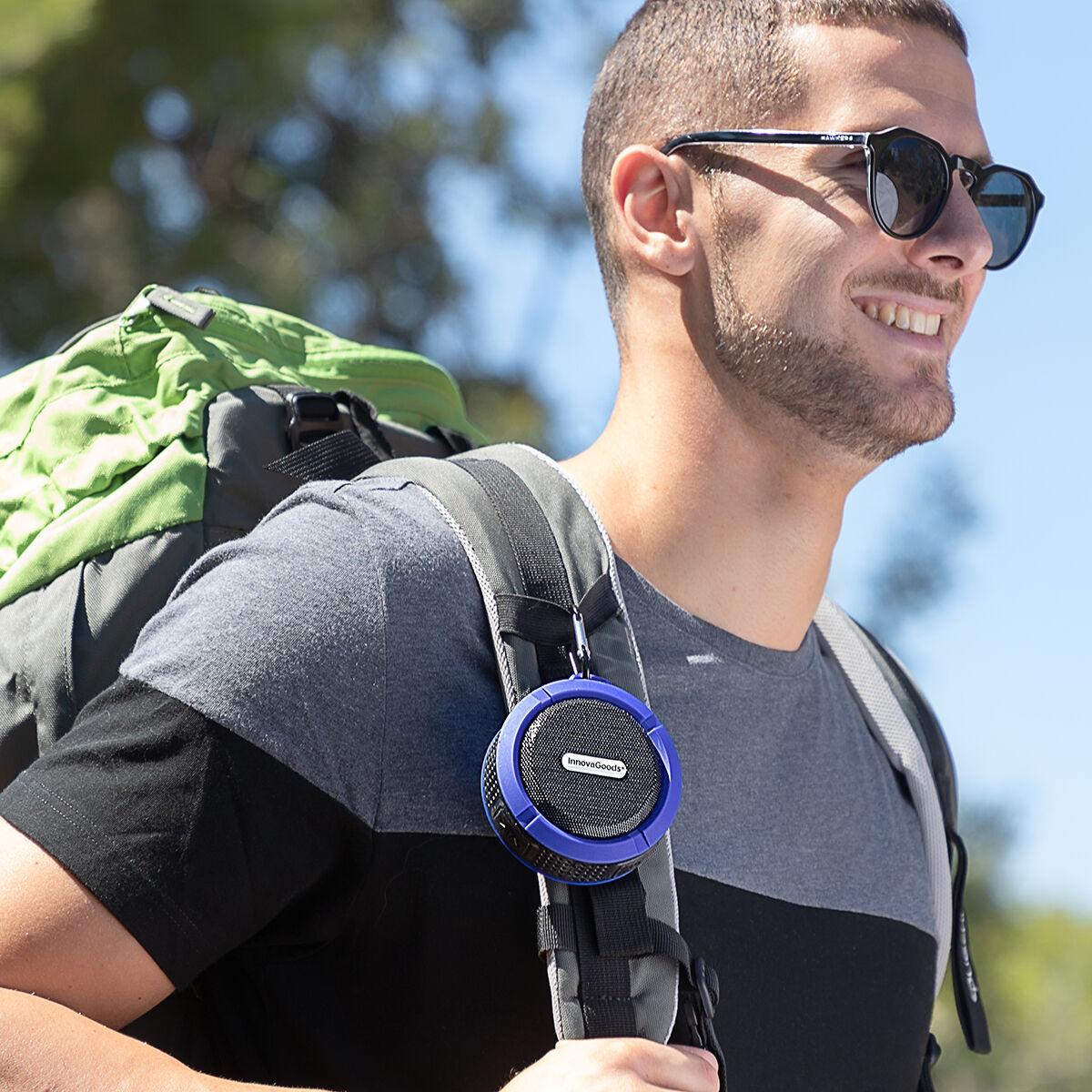 Vandeniui atsparus nešiojamas belaidis garsiakalbis DropSound InnovaGoods