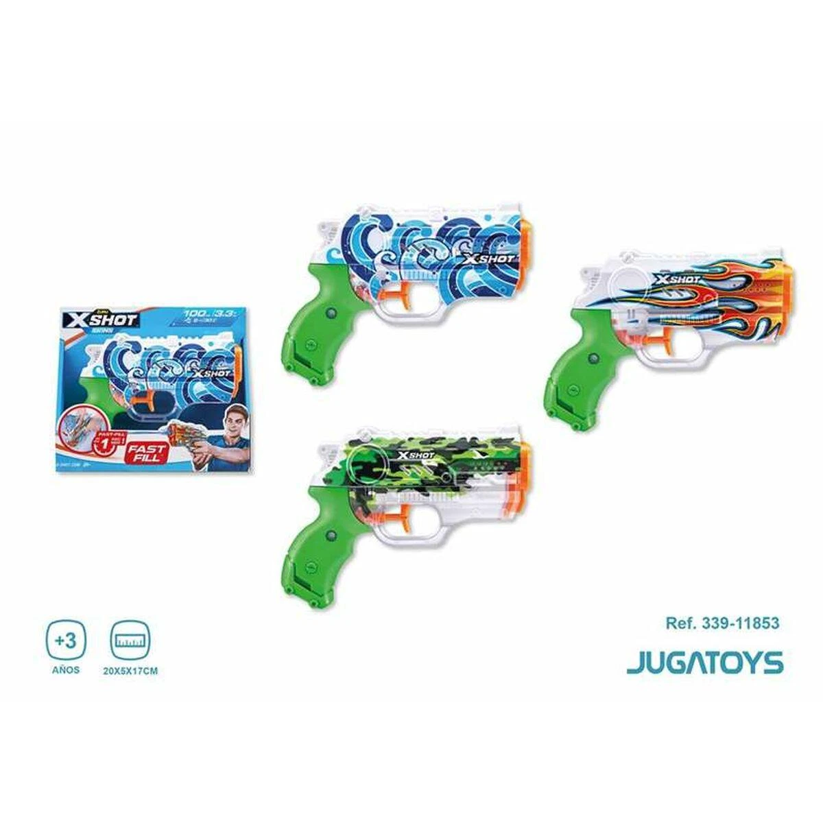 ZURU „Zuru X-Shot Vanduo Fast-Fill Skins Nano Vanduo Blaster“.
