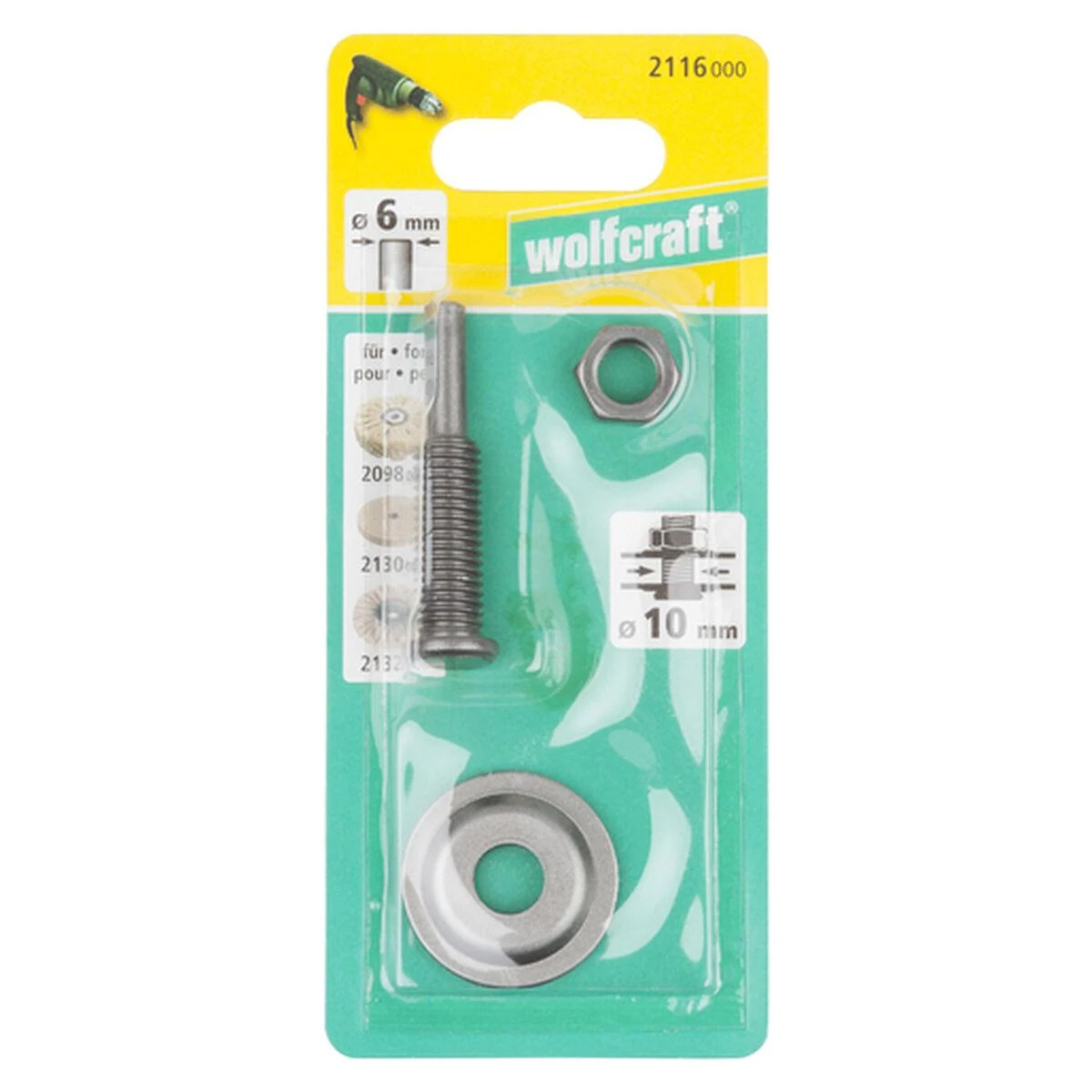 WOLFCRAFT TRZPIEŃ MOCUJĄCY gręžtuvui/WKRĘTARKI 10mm