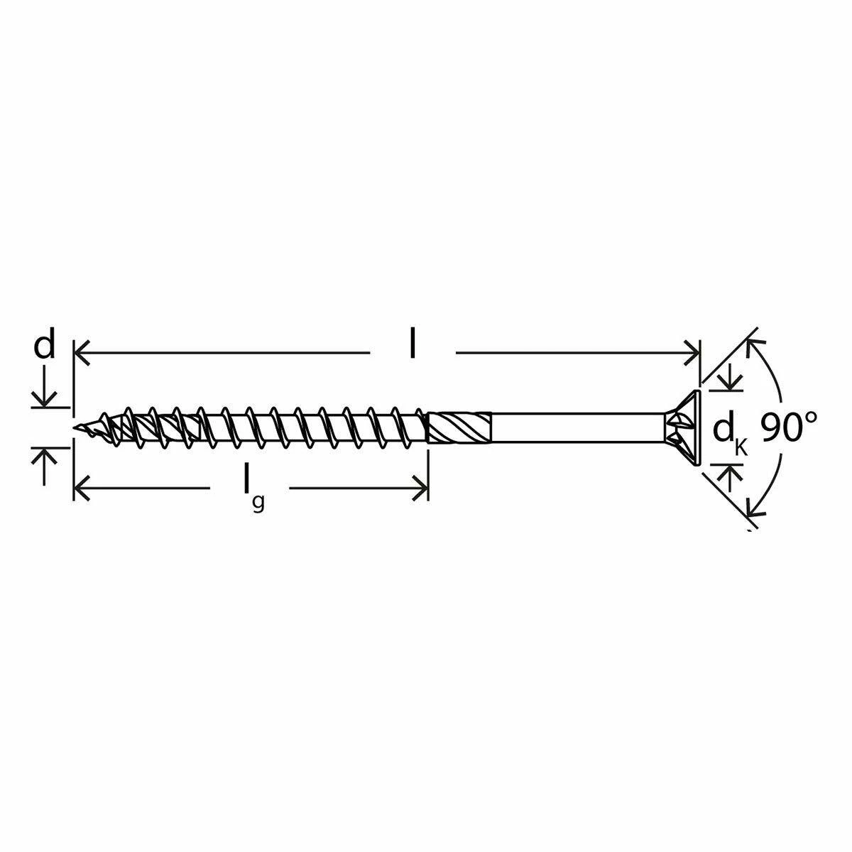 Medvaržtis Fischer TORX; 4,0x70 mm; 200 vnt.