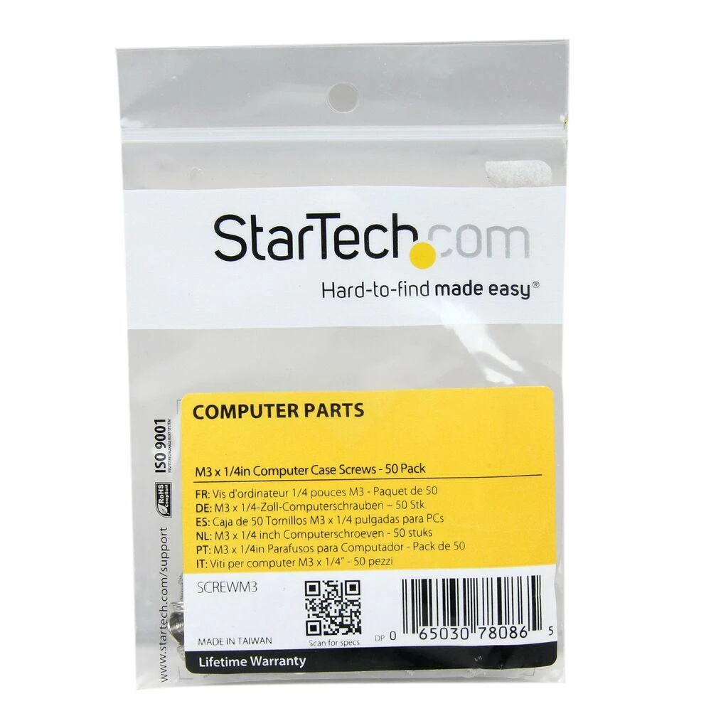 StarTech M3 x 1/4 pc varžtai pakuotėje