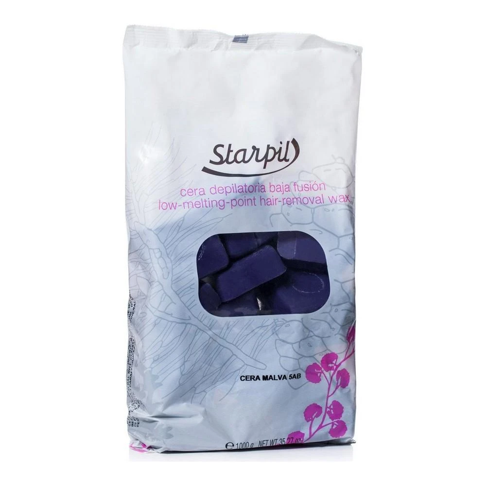 Starpil vaškas depiliacijai 1kg, violetinis blokeliais