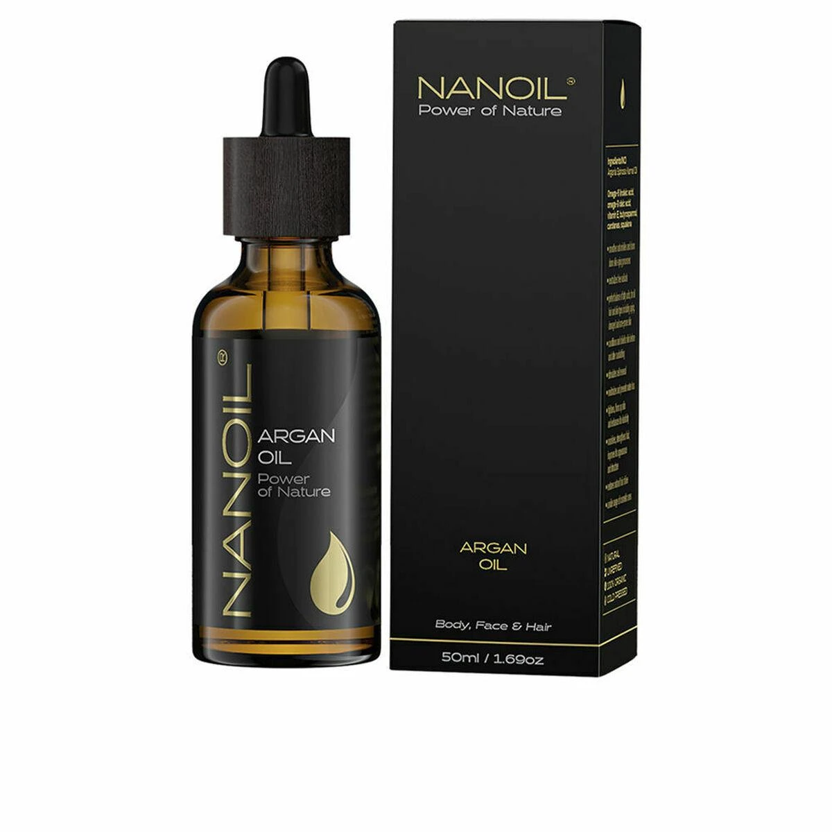 Nanoil argano aliejus su pakuote