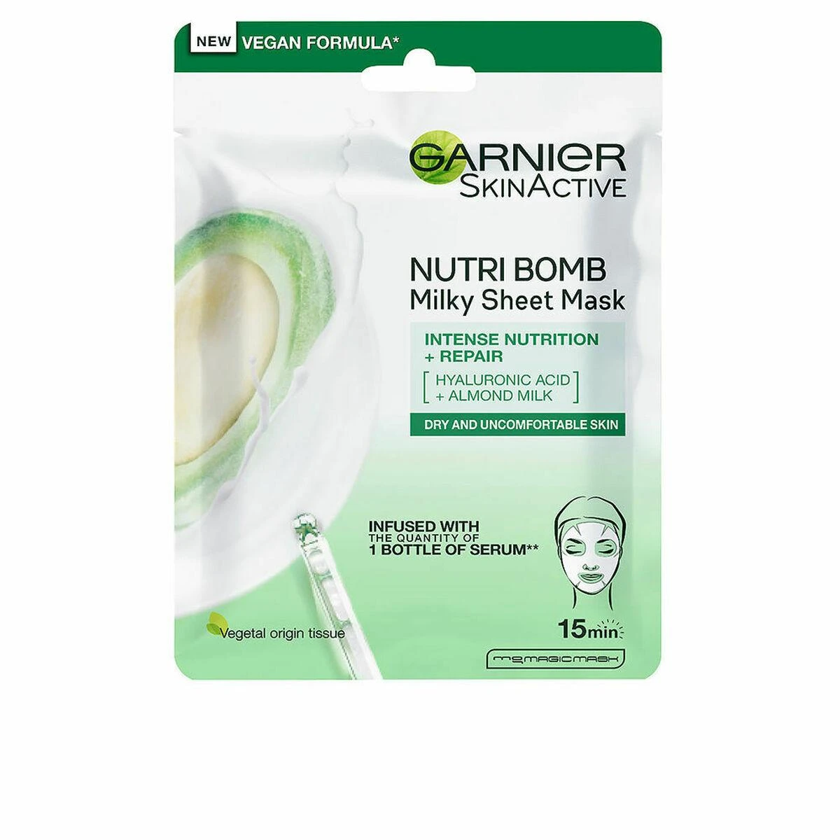 "Garnier Skinactive Nutri Bomb" maitinamoji atkuriamoji kaukė 1 vnt