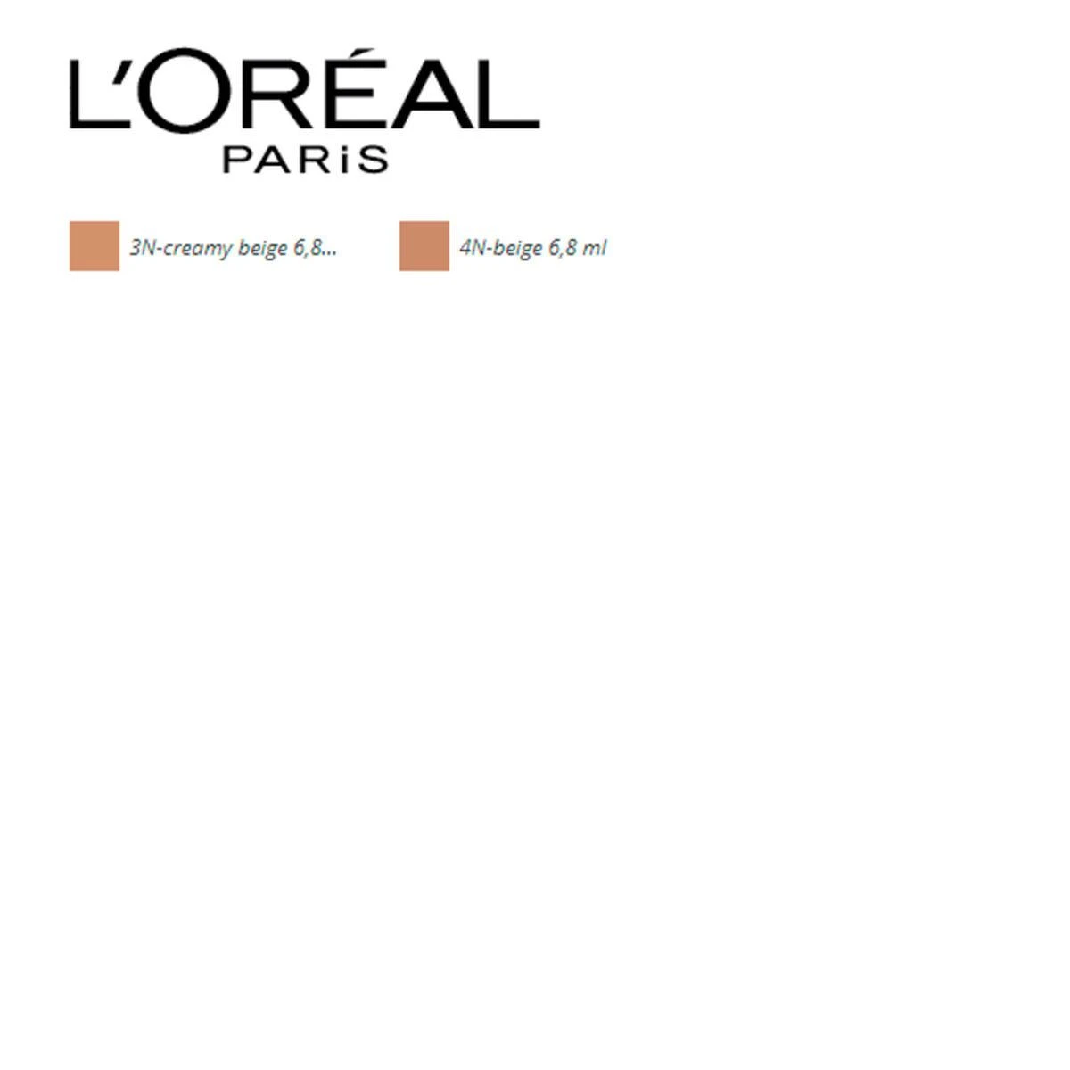 L'Oréal Paris True Match maskuoklis (3.N Creamy Beige) 6,8 ml