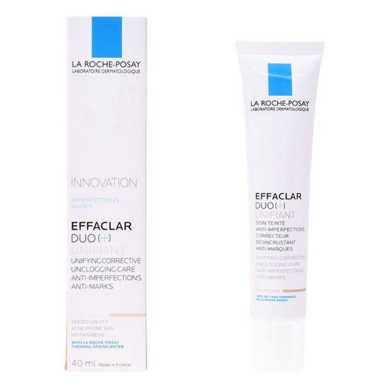 La Roche Posay Effaclar Duo(+) Unifiant odos atspalvį koreguojantis kremas su atspalviu, atspalvis: Light, 40 ml