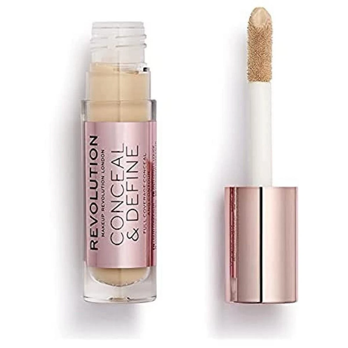 Makeup Revolution Conceal & Define korekcinis skystas maskuoklis C5, 4 g