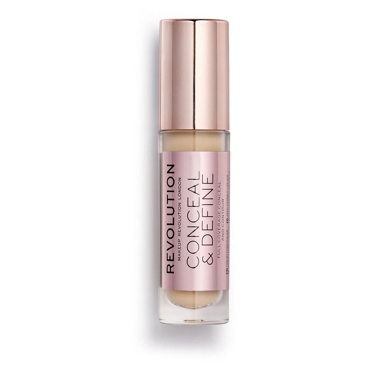 Makeup Revolution Conceal & Define korekcinis skystas maskuoklis C5, 4 g