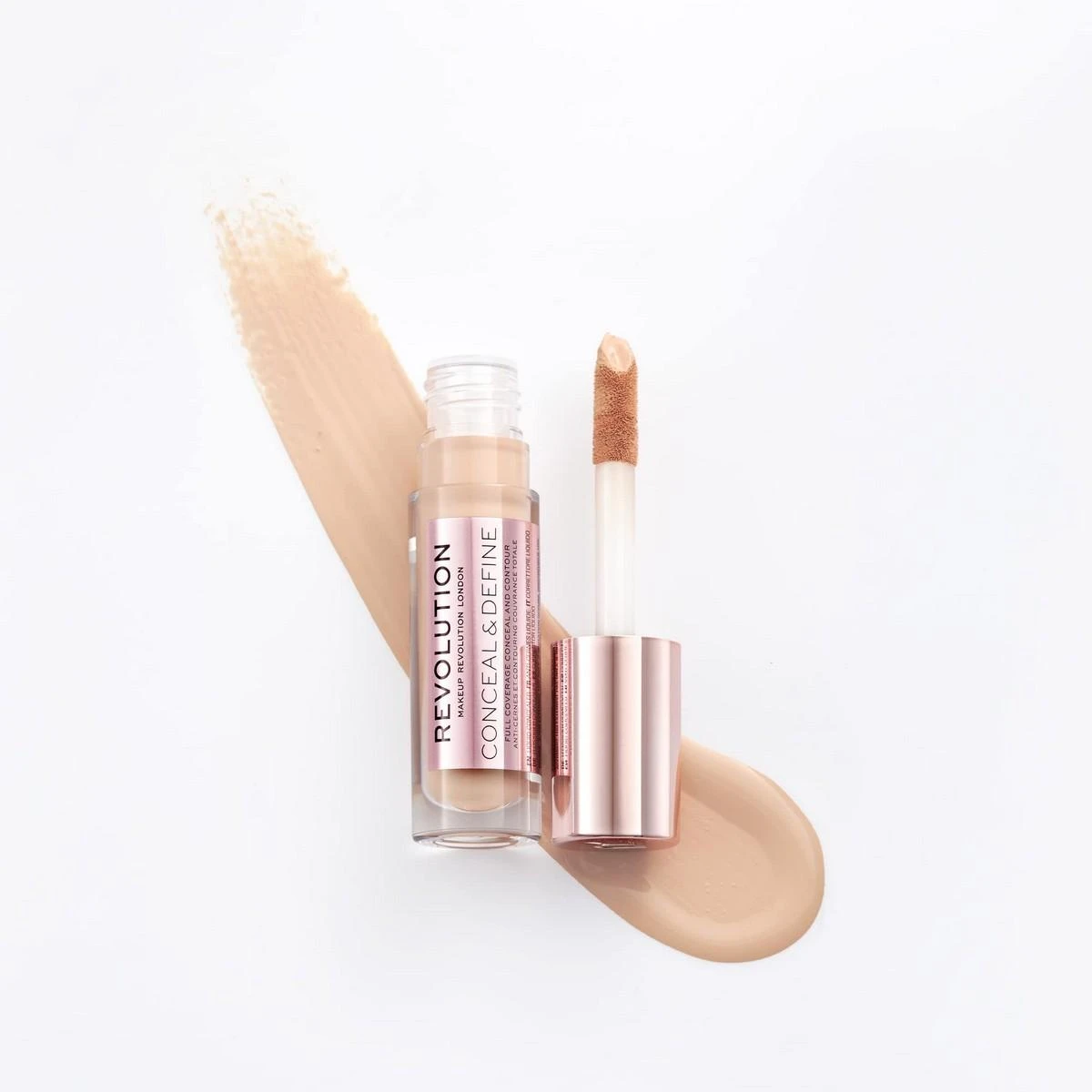 Makeup Revolution Conceal & Define korekcinis skystas maskuoklis C5, 4 g