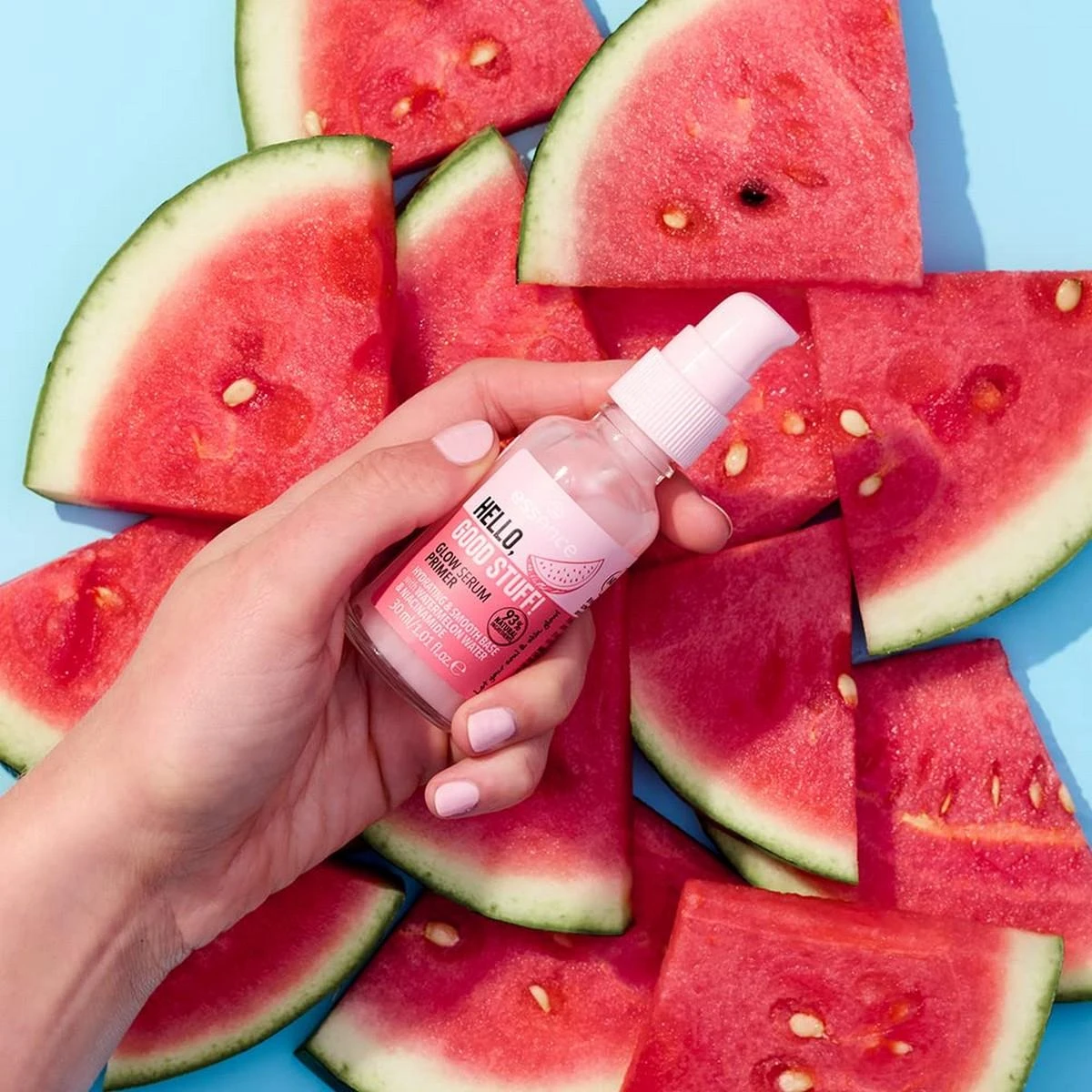 Essence Cosmetics ESSENCE HELLO, GOOD STUFF GLOW SERUM PRIMER veido serumas, 30 ml