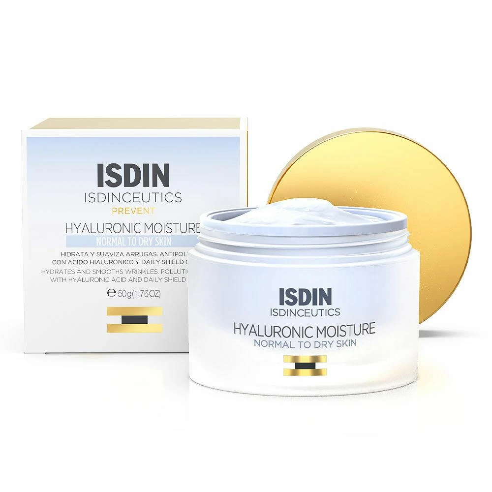 Isdin Isdinceutics Hyaluronic Moisture drėkinamasis hialurono normalios/sausos odos kremas 50 g