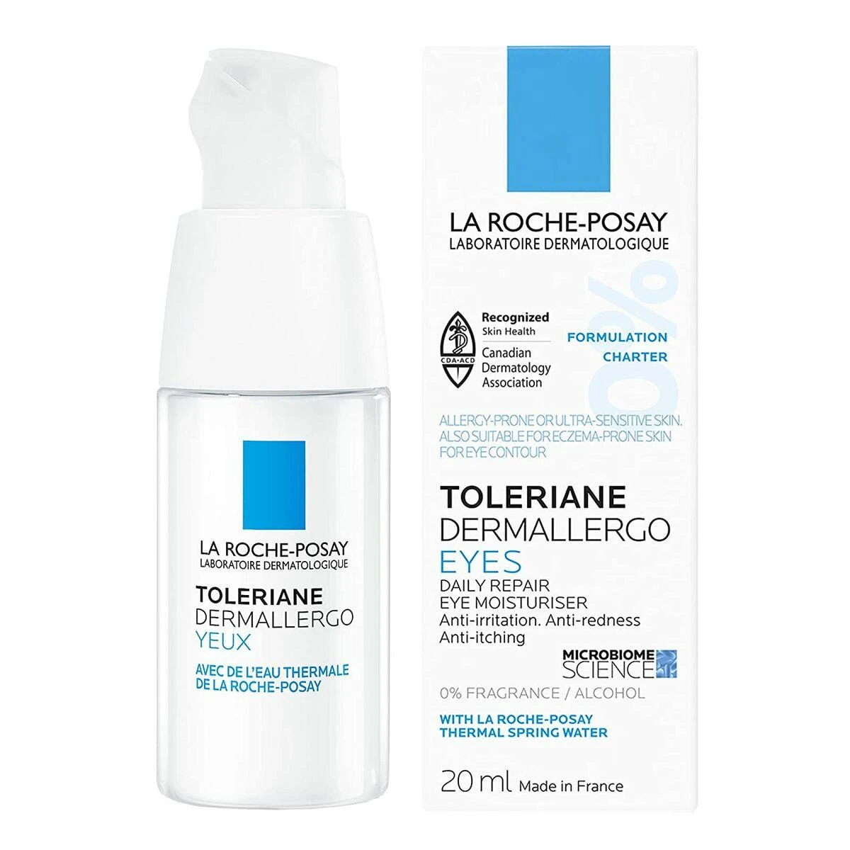 Paakių kremas La Roche-Posay Toleriane Dermallergo Eyes, 20 ml aprašymas - Prekės nuotrauka