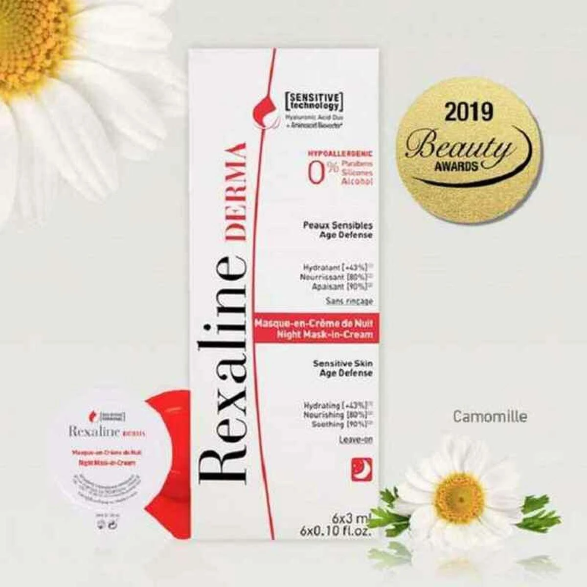 Rexaline Derma Night Mask-In-Kreminis 6x, 3 ml