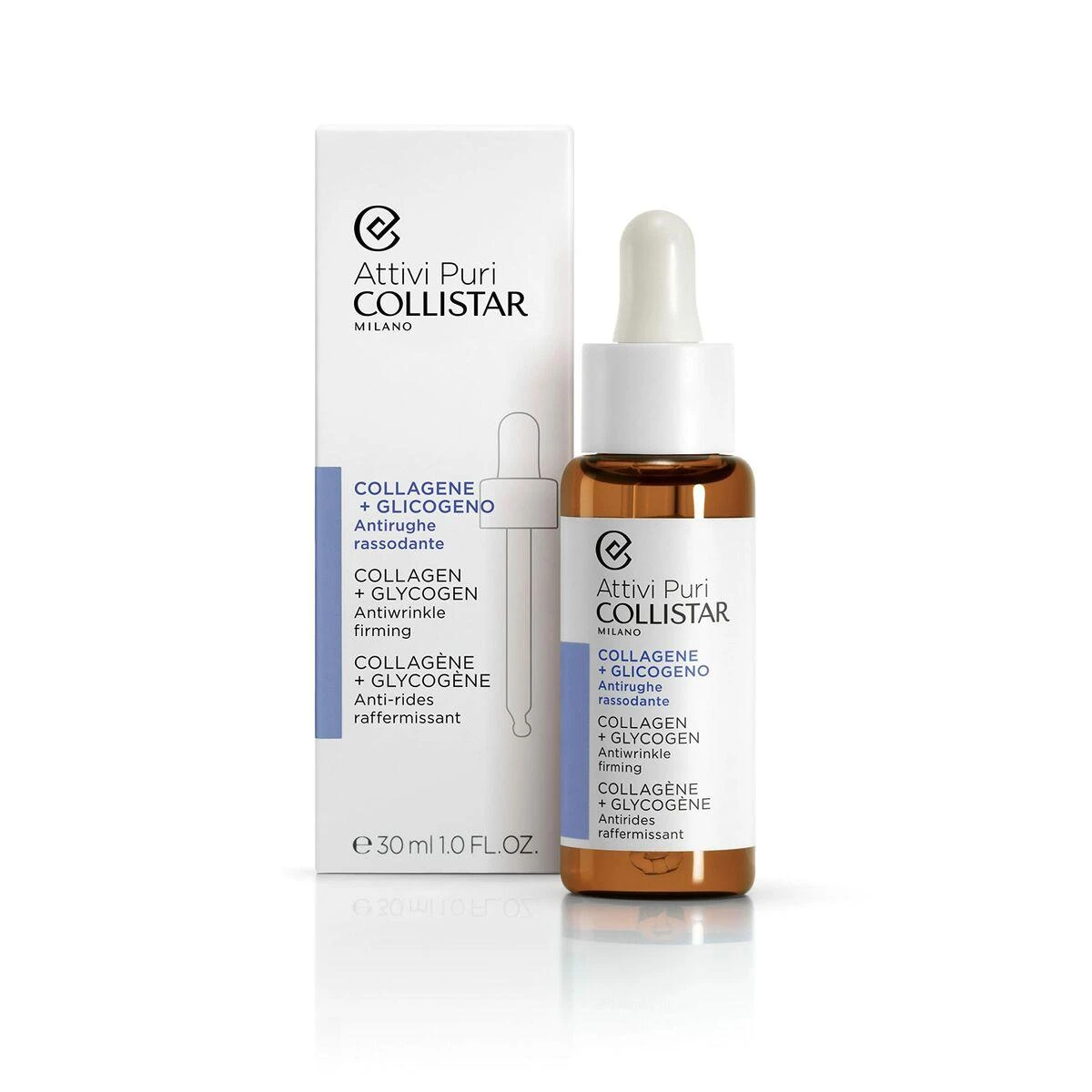 Collistar Attivi Puri Colágeno Glicógeno veido serumas nuo raukšlių 30ml