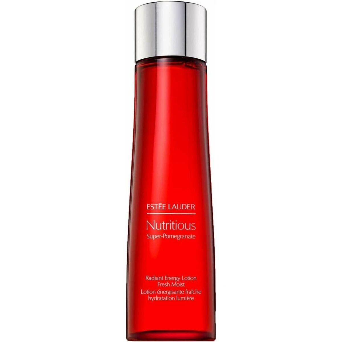 „Estee Lauder Nutritious“ – drėkinamasis veido losjonas ryte ir vakare, pasižymintis granatų, „Radiant Energy Essential Vitamins & Minerals“ aromatu, 200 ml