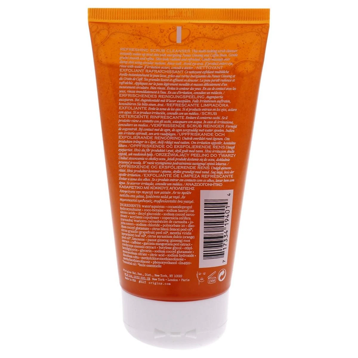 Origins Ginzing Refreshing Scrub Valiklis energijos suteikiantis veido šveitiklis, 150 ml