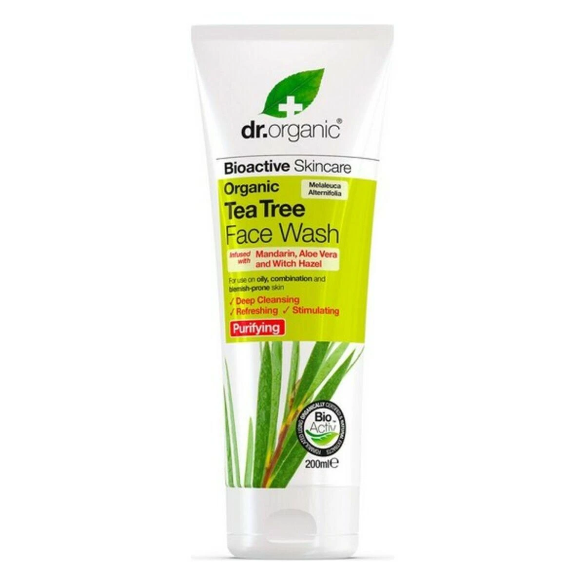 Dr. Organic Arbatmedžio veido prausiklis 200ml