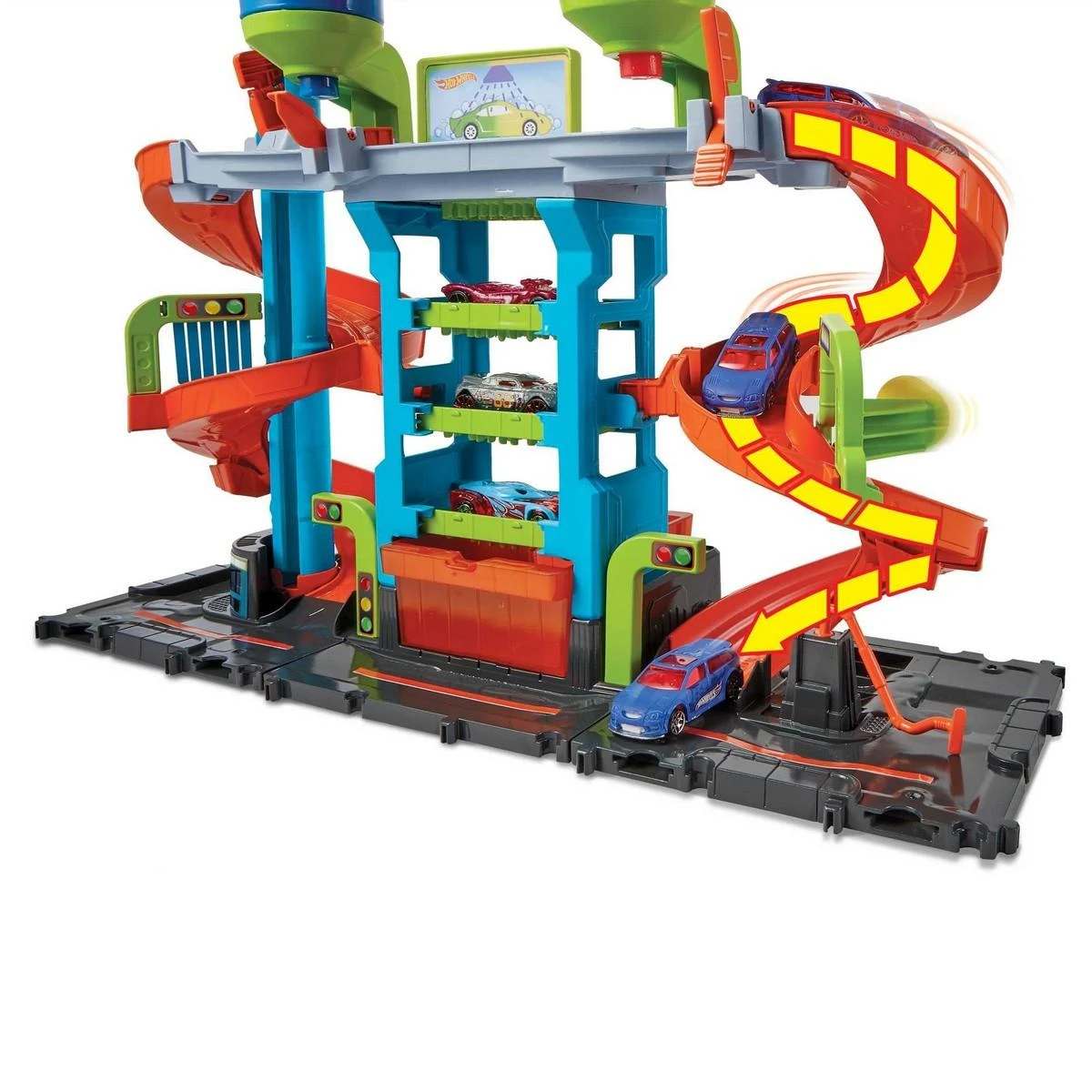 Mattel Hot Wheels rinkinys „Bokštinė automobilių plovykla“