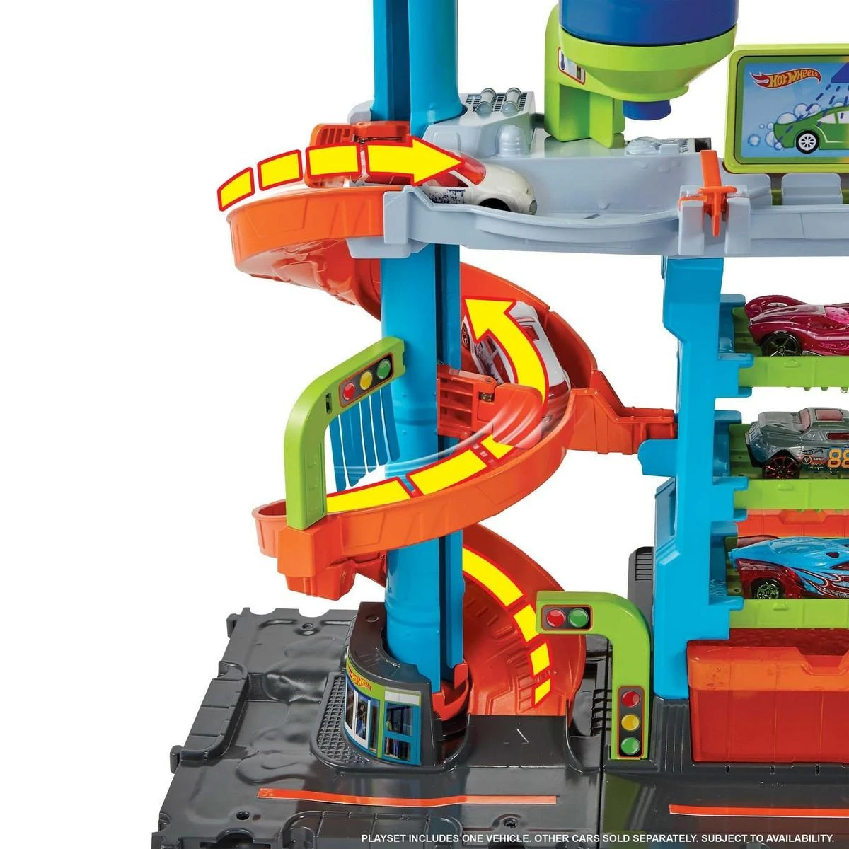 Mattel Hot Wheels rinkinys „Bokštinė automobilių plovykla“