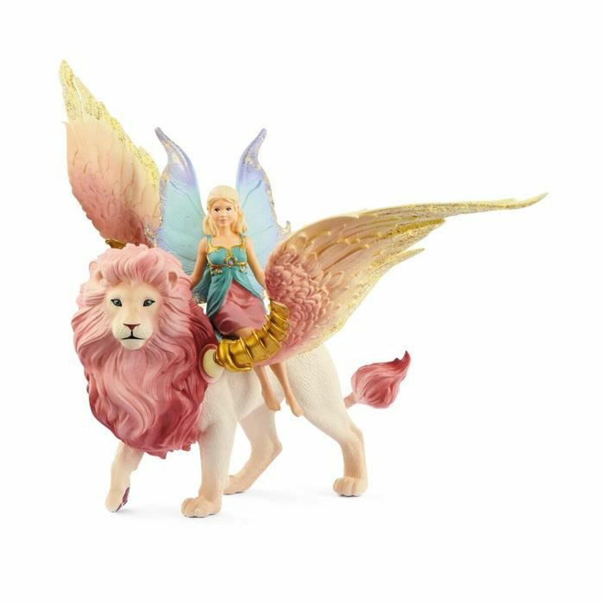 Schleich - Bayala - Fėja skrenda ant sparnuoto liūto (70714)