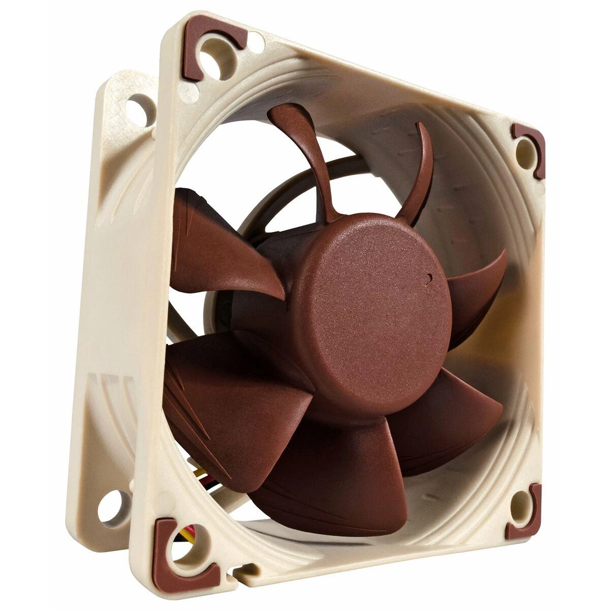 Noctua NF-A6X25 FLX kompiuterio aušinimo sistema Klasės kompiuteris Ventiliatorius 6 cm Rudas