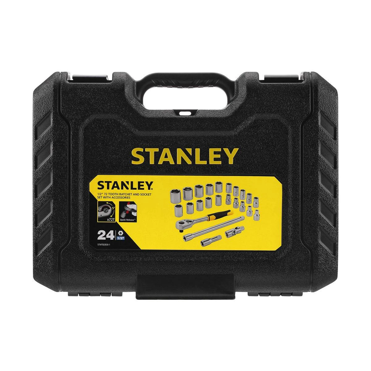 Stanley ST.Rinkinys SU RETKETU 1/2" IR PRIEDAIS 24 VNT.