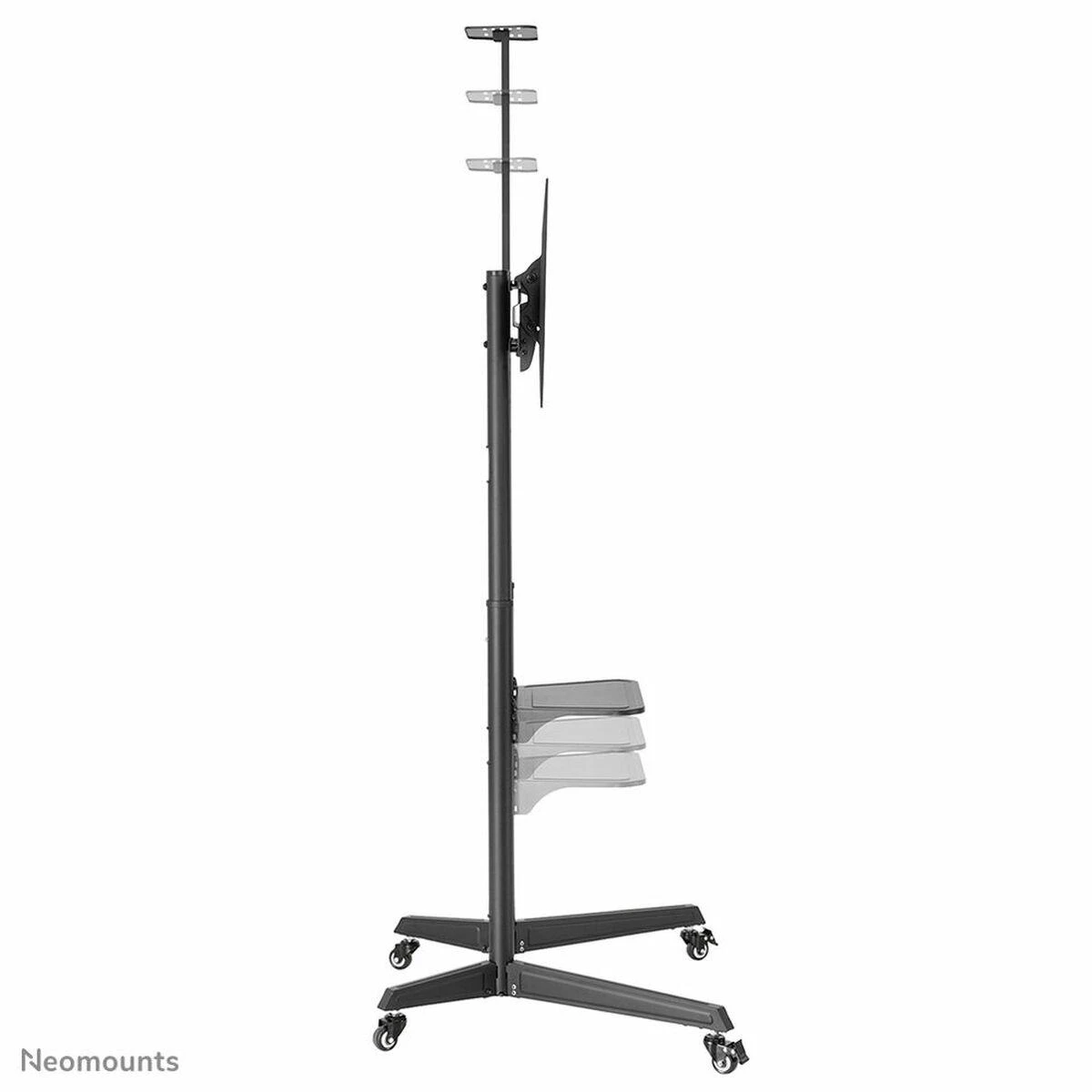 Laikiklis NEWSTAR MOBILIŲJŲ GRINDŲ STOVĖLIŲ NEOMOUNTS ĮSKA. AV-IR CAM LENTYNA (REGULIUOJAMAS AUKŠTIS: 128,5-145 CM)