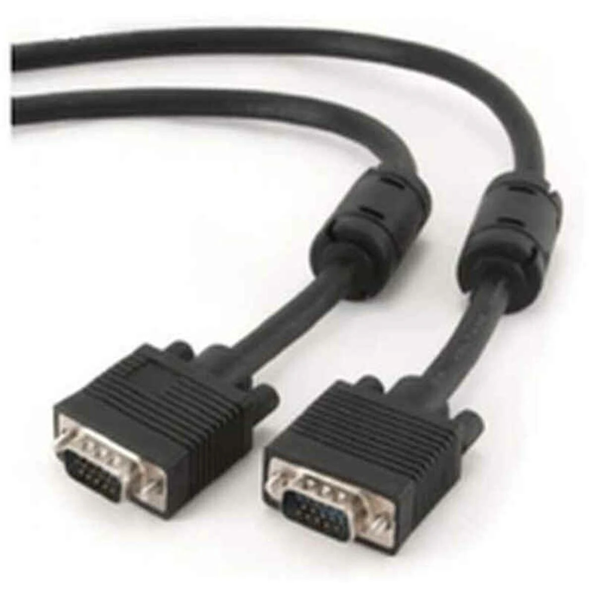 Gembird „Cablexpert Premium VGA HD15M/HD15M“ dvigubai ekranuotas su 2 ferito šerdimis, 15M kabelis, Juodas | Cablexpert