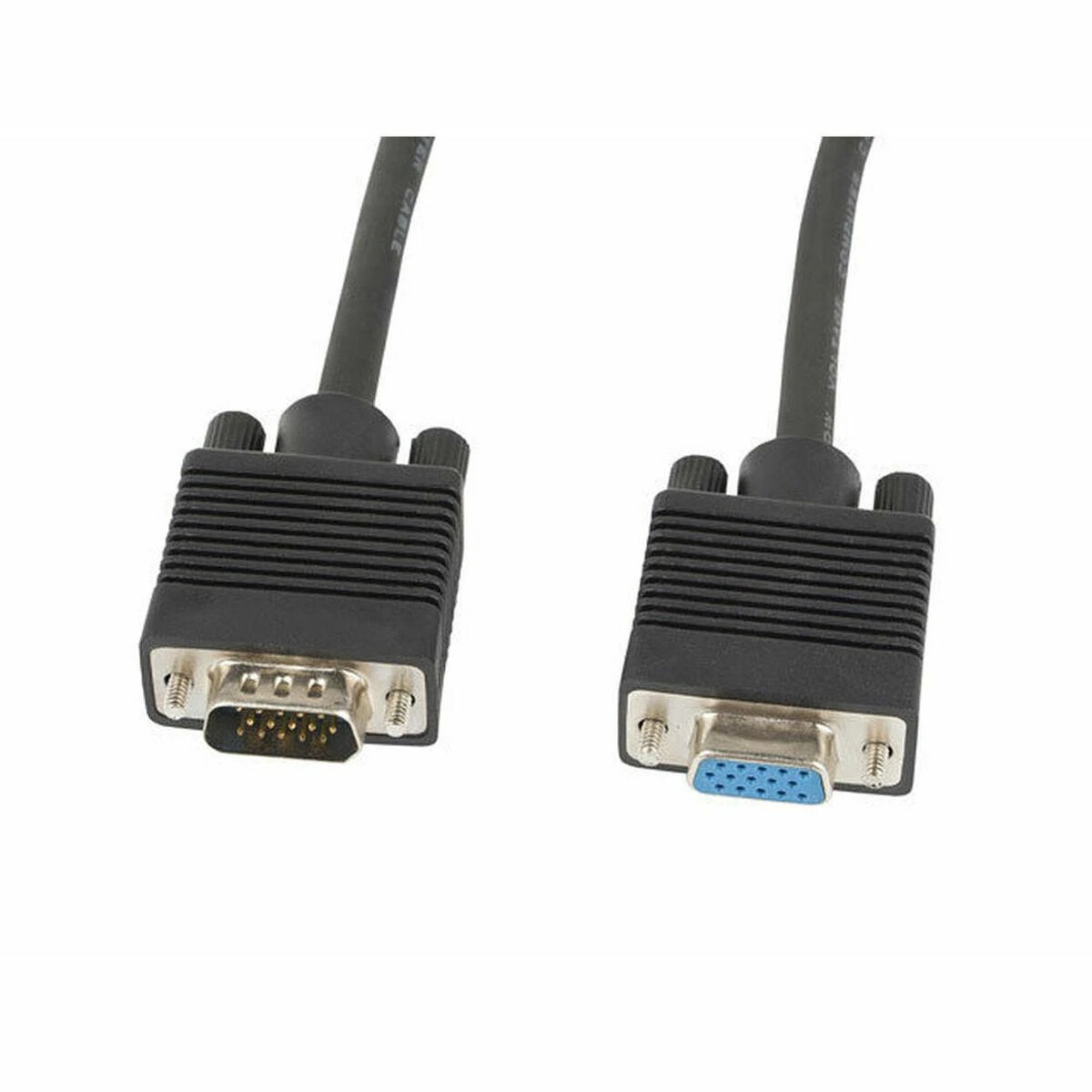 LANBERG VGA M/F ilgintuvas 3m ekranuotas ferito juodas