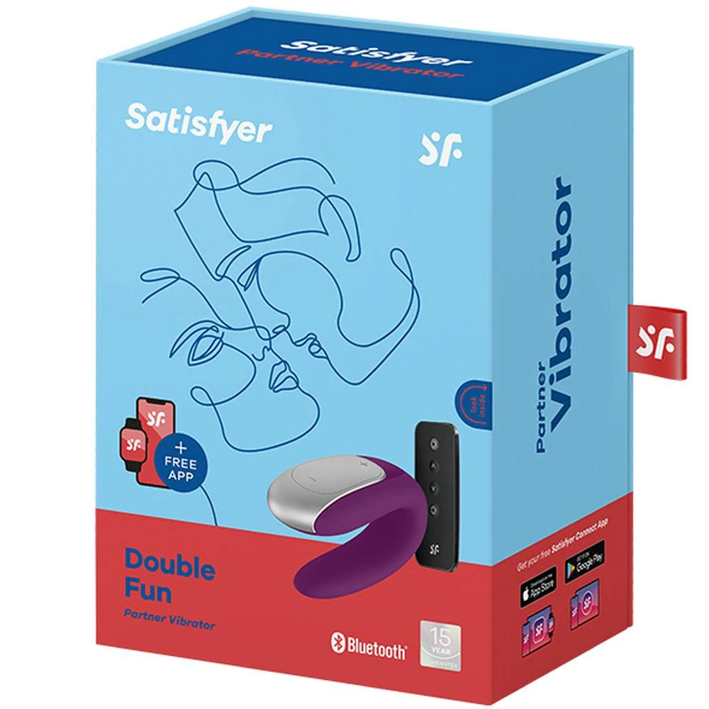„SATISFYER DOUBLE FUN CONNECT“ programėlė Violetinis