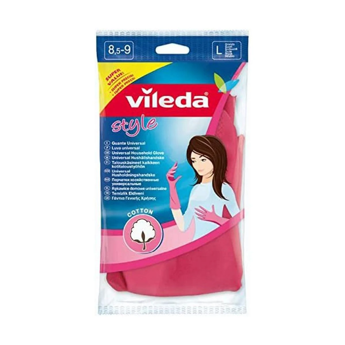 Pirštinės Vileda Universal M/8 dydis
