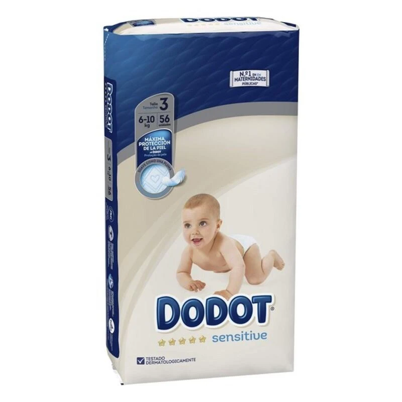 Dodot Sensitive Sauskelnės T-3 56 vienetai