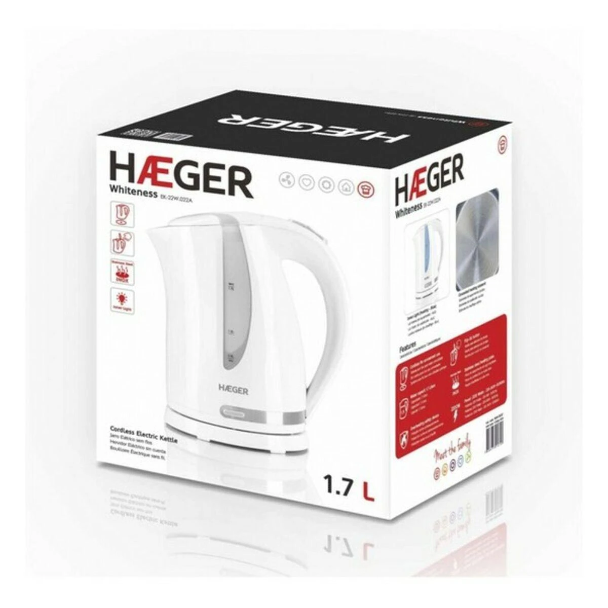 Virdulys Haeger Baltumas baltas