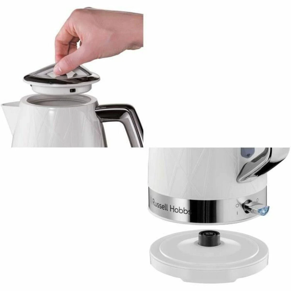 Virdulys Russell Hobbs 28080-70 Struktūra balta
