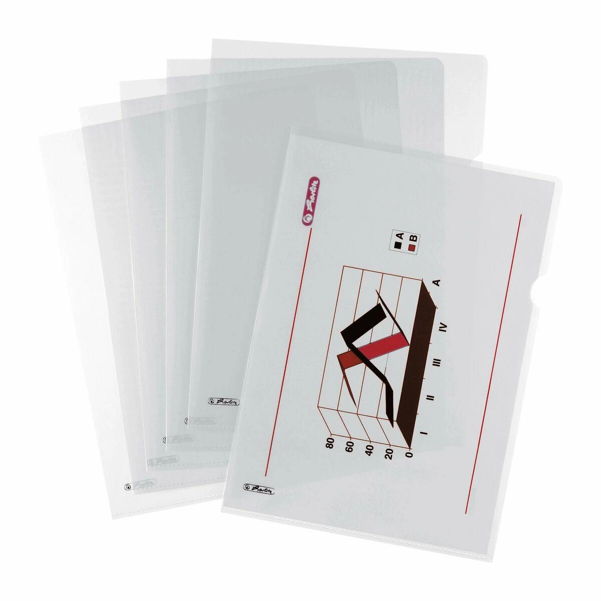 Herlitz Dokumentų plėvelė A4 krištolo skaidrumo 100 vnt.
