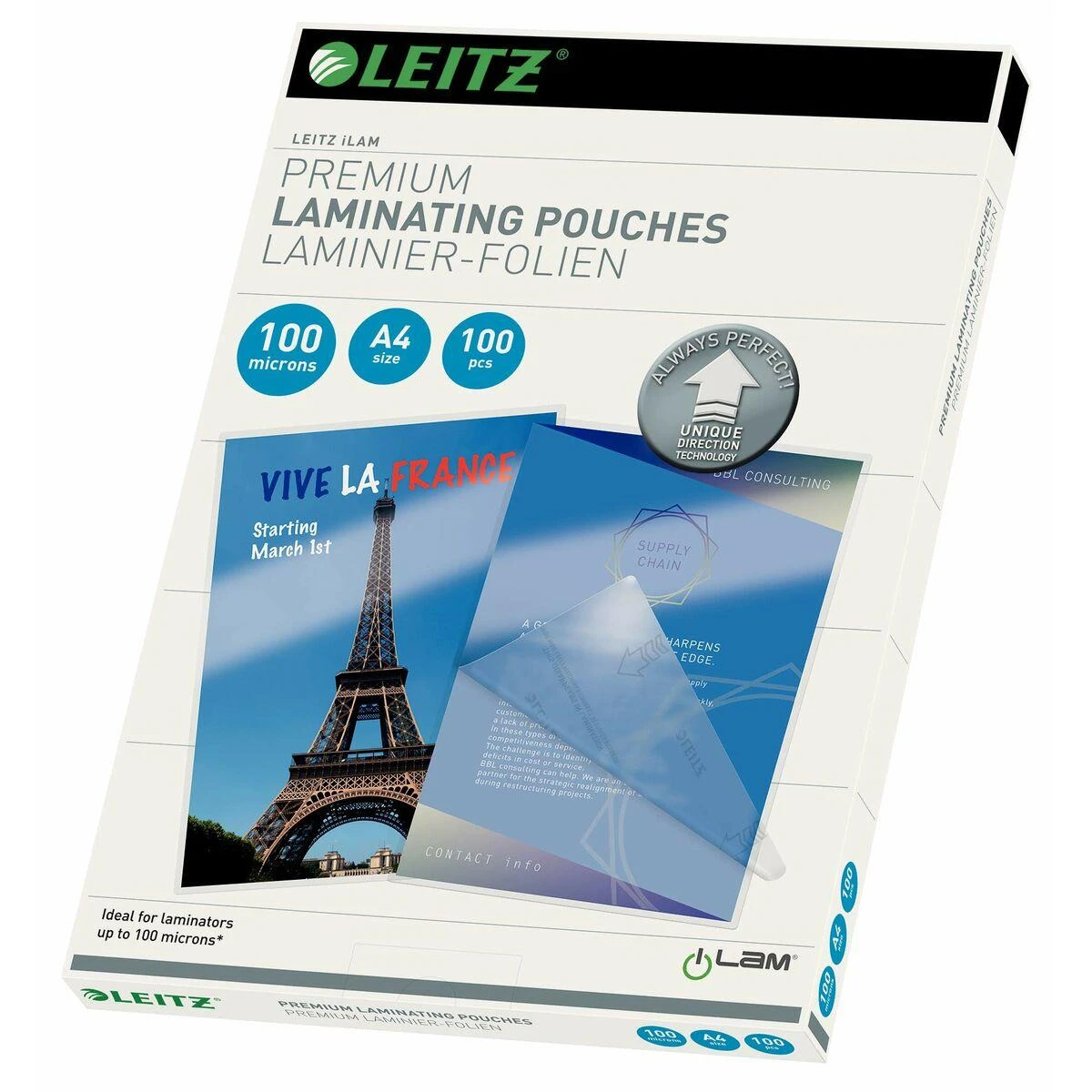 Leitz iLAM UDT laminavimo vokelis 100 vnt