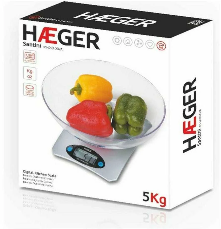 Virtuvinės svarstyklės Haeger Wagę Kuchenną Haeger Santini 5kg