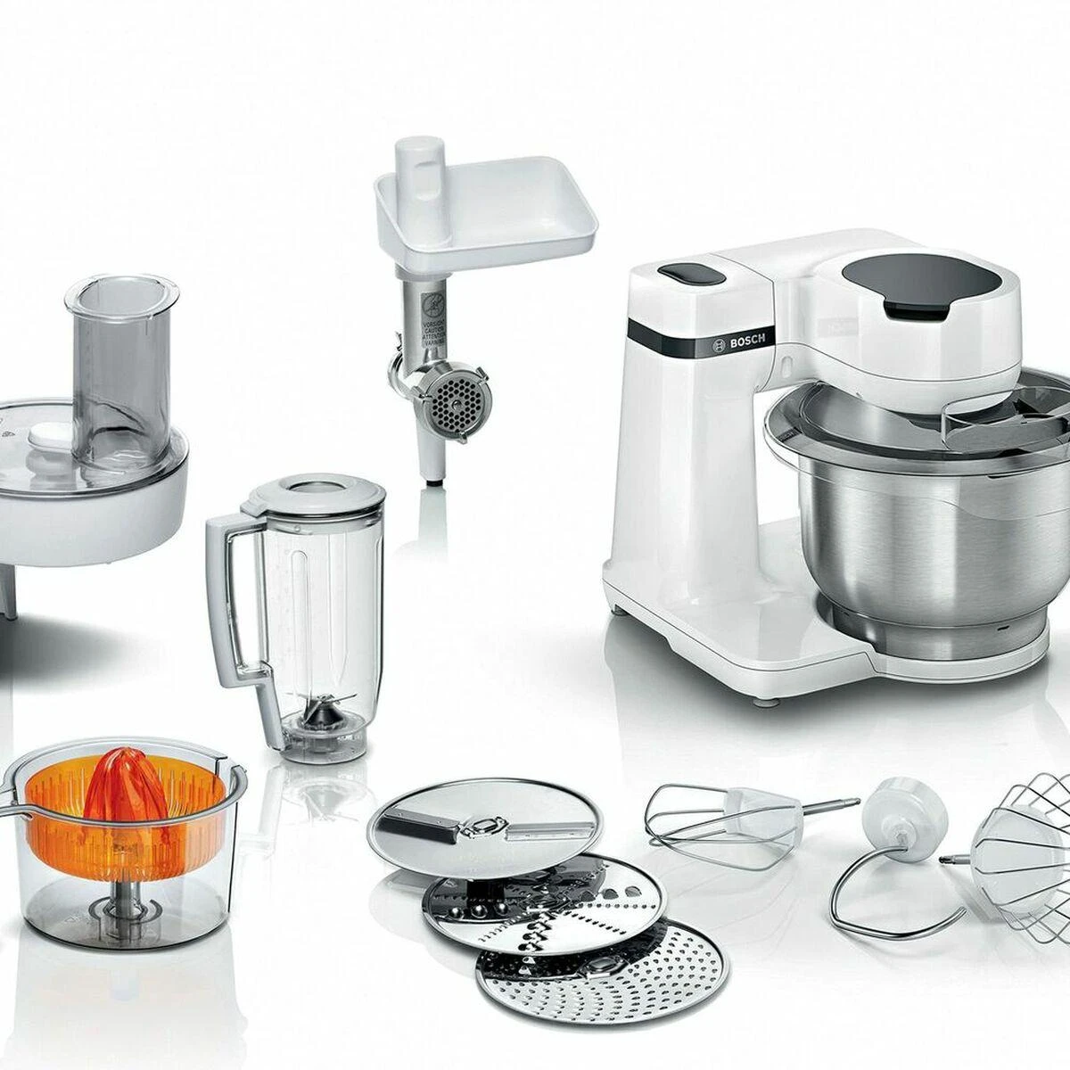 Virtuvinis kombainas Bosch MUMS2EW40 Serija 2, Virtuvės kombainas, MUM, 700 W, Baltas, Baltas