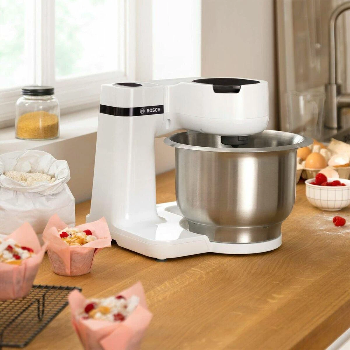 Virtuvinis kombainas Bosch MUMS2EW40 Serija 2, Virtuvės kombainas, MUM, 700 W, Baltas, Baltas