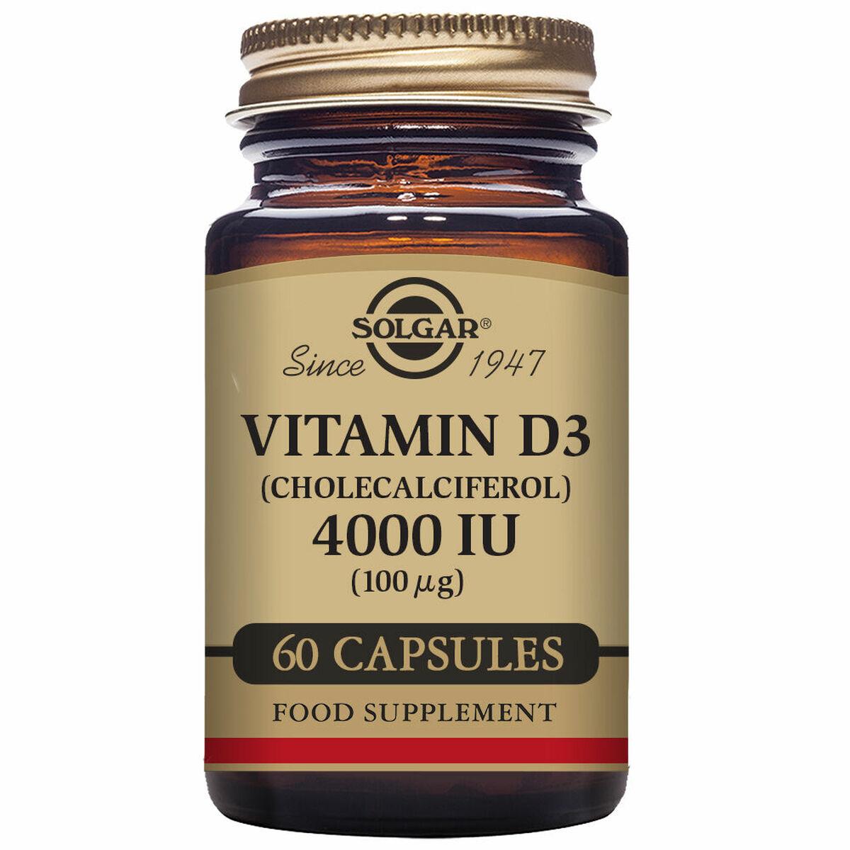 maisto papildas Solgar Vitamins D3 4000 TV (100 mcg) 120 kapsulių
