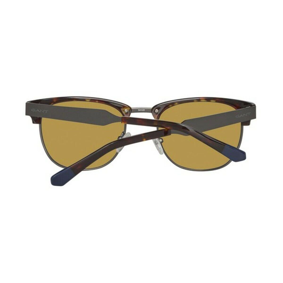 Męskie okulary przeciwsłoneczne Gant GA70475452C – ruda, lustrzane
