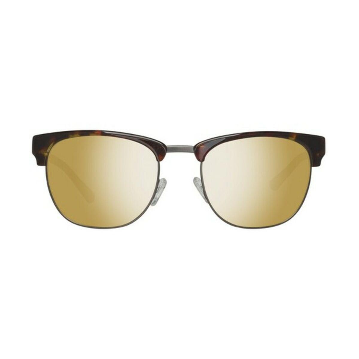 Męskie okulary przeciwsłoneczne Gant GA70475452C – ruda, lustrzane