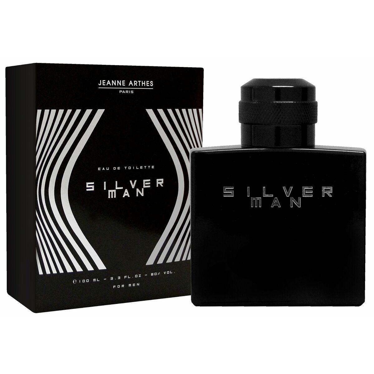 Jeanne Arthes Vyriški kvepalai Jeanne Arthes EDT Sidabrinis Man (100 ml)