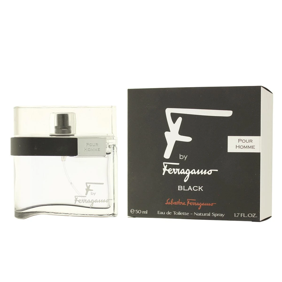 Salvatore Ferragamo F by Ferragamo Pour Homme Juodas EDT tualetinis vanduo vyrams, 50 ml