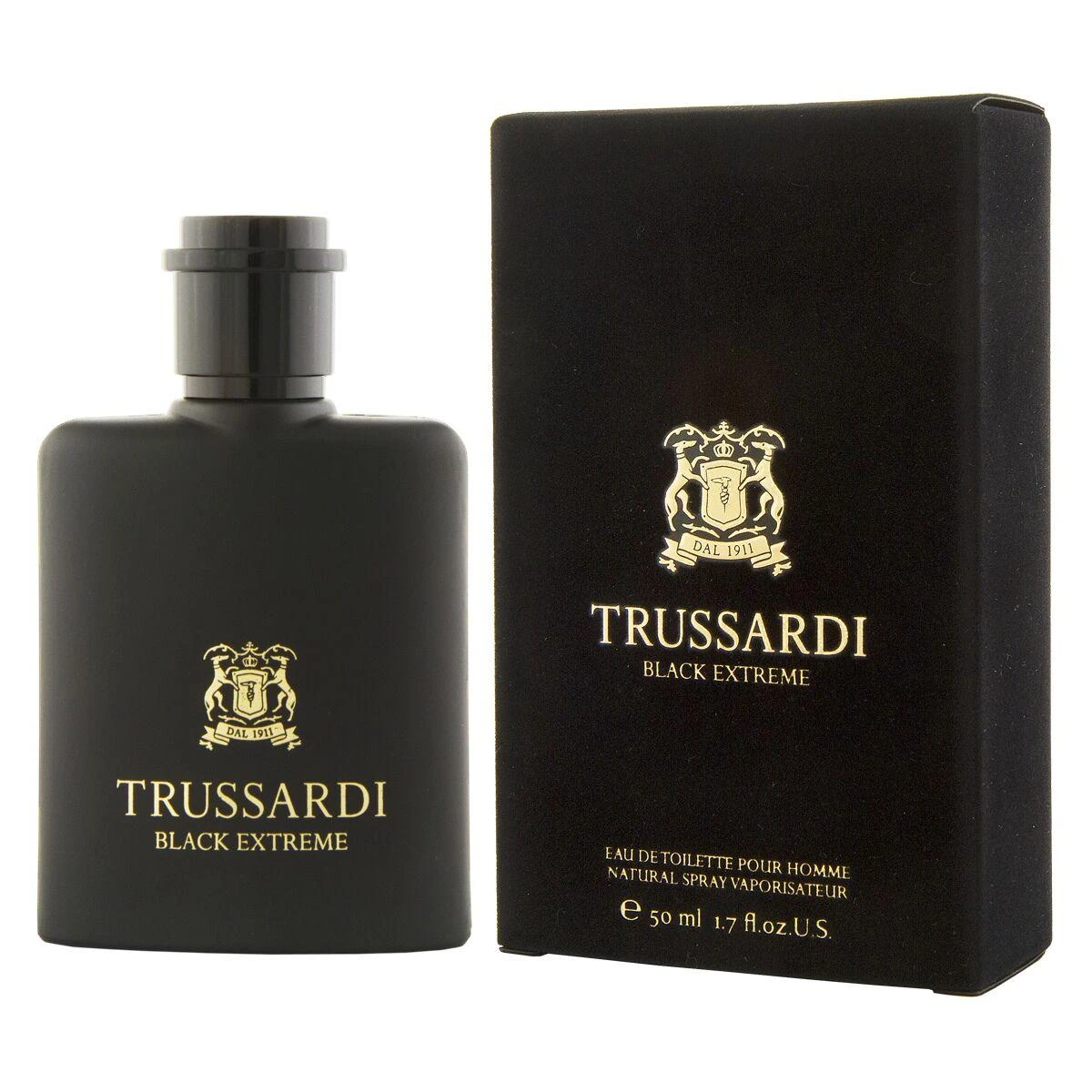 Trussardi Juodas Extreme EDT tualetinis vanduo vyrams, 50 ml