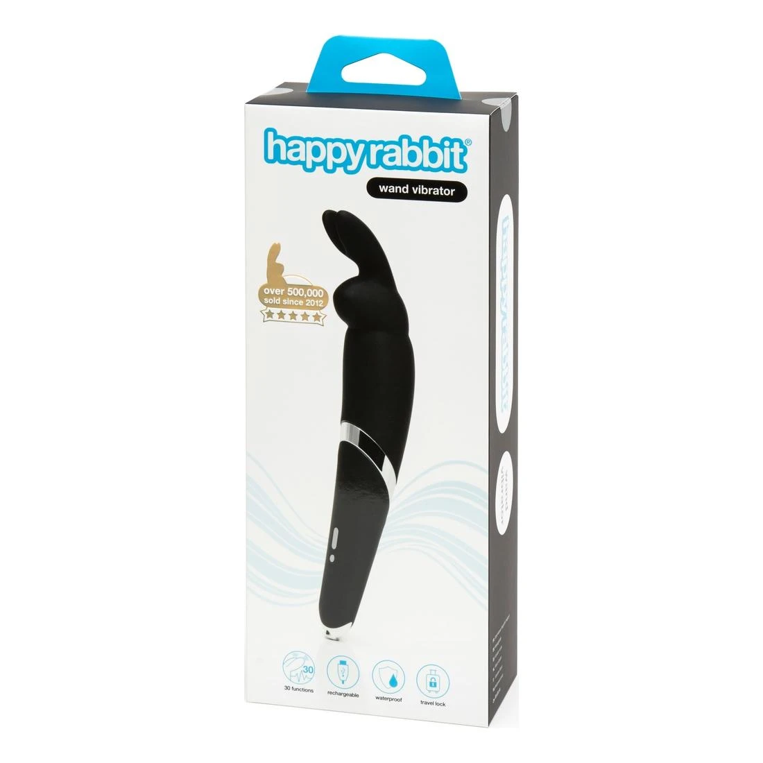 HappyRabbit Happy Rabbit Wand vibratorius Bla