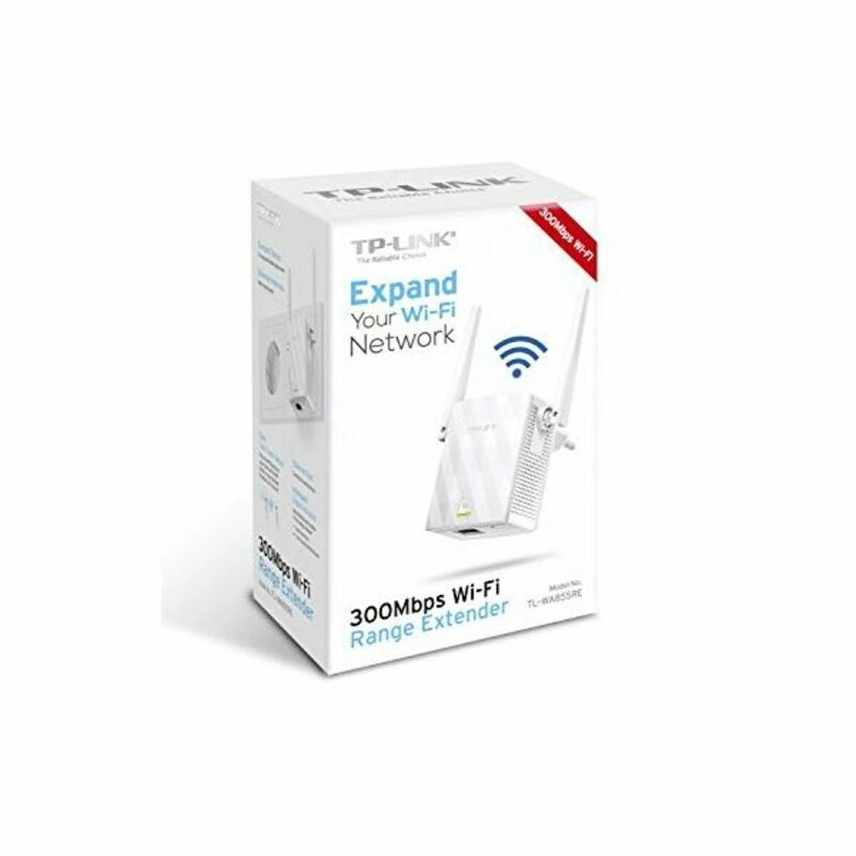 TP-LINK | Prailginti | TL-WA855RE | 802.11n | 2,4 GHz | 300 Mbit/s | 10/100 Mbit/s | Ethernet LAN (RJ-45) jungle 1 | MU-MiMO Nr. | nėra PoE | Antenos tipas 2x išorinė